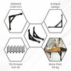 Edenic 2pcs Scaffold Board Gallows Shelf Brackets - 6x6 Inch