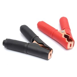 BE-Tool Crocodile Clip BE-Tool Alligator Clip, Large Clamps 2pcs Red + Black for Car, Electrical Projects, Voltage Tester