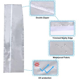 KWMOEA 400cm/157Is. Universal Window Seal for Portable Air Conditioner and Tumble Dryer. Easy to Install - Air Exchange Guards with Zip and Adhesive Fastener