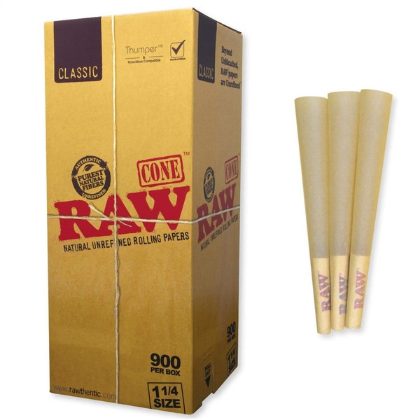Raw Classic Bulk Cone 1 1/4" 84mm (900 Count)