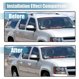 uxcell 1 Set Car Chrome Plated Half Mirror Covers Handle Cover Cap Overlay for GMC Sierra 3500 HD 2007-2014