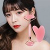 Self-Massage Pink Heart Gua Sha Set Face Roller-WF8BFA7 / 셀프 마사지 핑크 하트 괄사 세트 페이스 롤러-WF8BFA7