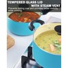 Cook N Home 10-Piece Ceramic Nonstick Cookware Set - Pots,