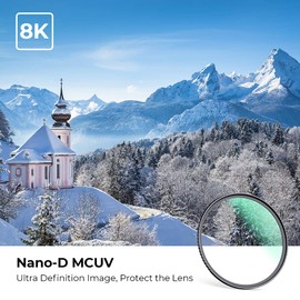 K&F Concept 37mm UV Lens Protection Filters for Camera (Nano-D Series)