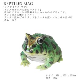 reputexisumagu ho-ndohuroggu Horns (Frog) Green, X 7 X/5.5 cm