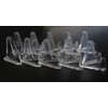 10 Pack 1.4 Inches Clear Easel Stands Mini Acrylic Coin
