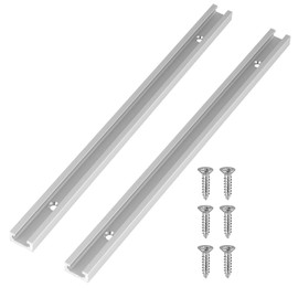 Cluoling T-Slot Truck 300mm Screwed Miter Truck, Miter Truck, Miter Slot, Carpenter Tool, Table Saw, Standard, Aluminum, Set of 2