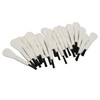 20pcs White Handle Black Hair Sound Aid Cleaning Brush Professional