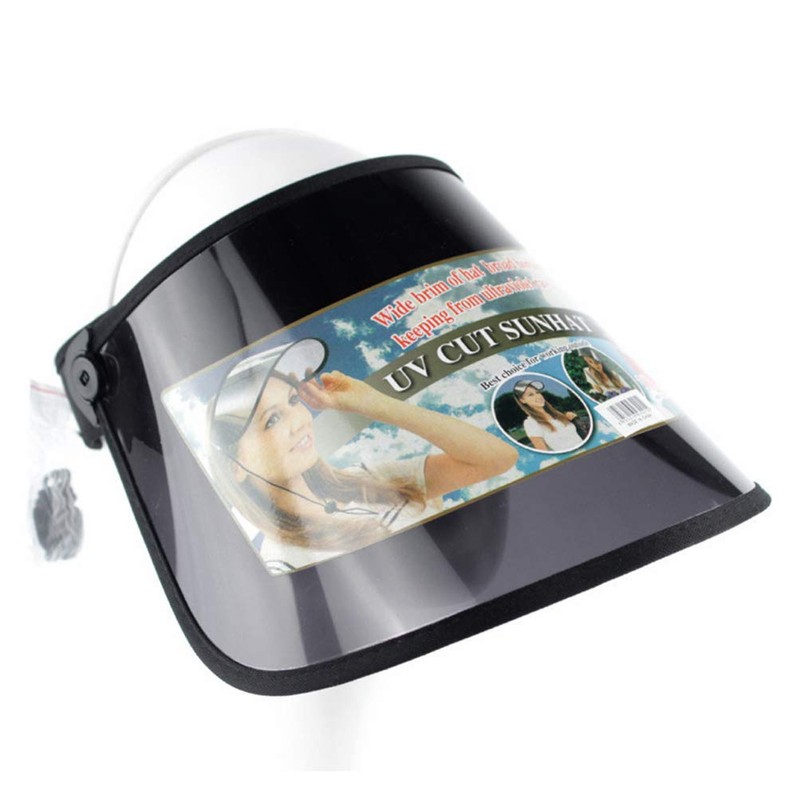 PRETYZOOM Transparent Visor Hat UV Protection Summer Sun hat Ultraviolet-proof