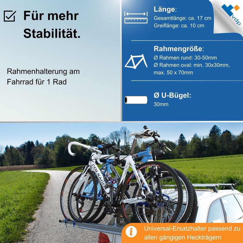 Menabo 63352 Short Universal for all standard Rear Bicycle Carrier