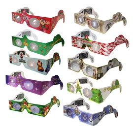 Christmas 3D Glasses - Holiday Eyes (R) - New for 2022-10 Glasses, Exclusively featuring the Christmas Nutcracker, Penguin, Teddy Bear, Candy Cane, Elf, Christmas Tree, plus more.