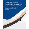 PMZ 58" Traditional Recurve Bow, Wooden Ming Hunting Bow 20-50lbs