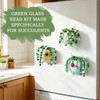 Weldomcor 5540 Pcs Beaded Plant Kit, Forever Green Glass Beads