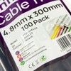 enTie Black Cable Ties 4.8mm x 300mm Nylon 66 UL