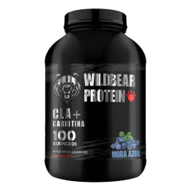 Cla  Carnitina Wild Beard 1kg Pre Entreno Sabores 100 Servs Mora Azul                                                                                 