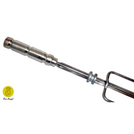 Oca-Brazil Triple - Set of 2 Brazilian Skewers for BBQ 28" -  Aluminum Handle