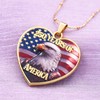 Melix Home America 250 Merchandise American Eagle Flag Necklace Patriotic