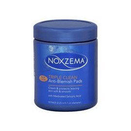 NOXZEMA TRIPLE ACTION ANTI-BLEMISH PADS 90 COUNT (3 PACK)