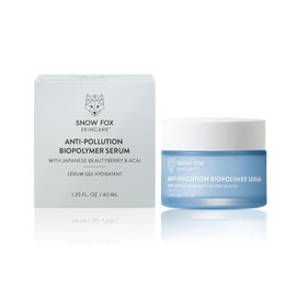 Snow Fox Skin Care Suero De Biopolímero Anticontaminación Snow Fox Skincare - Escualeno Y Aceites Esenciales Que Hidratan La Piel - Protección Contra El Polvo Y La Contaminación - Cuidado De La Piel