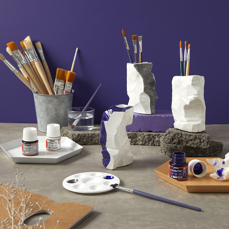 Pebeo 45 ml Paint, Liquid Light Violet, 4.5 x 4.5