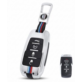 YONUFI for Ram Key Fob Cover for 2019-2026 Dodge Ram 1500 limited Trx 2500 3500 Metal Remote Control Case Protector