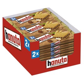 Hanuta Wafers Filled with Hazelnut Creme CASE 18x(2s)