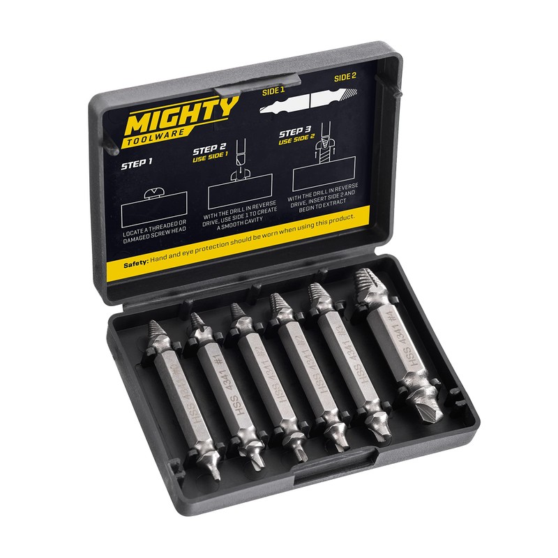 Vivo 6 Pack Damaged Broken Screw Extractor Remover for Stripped