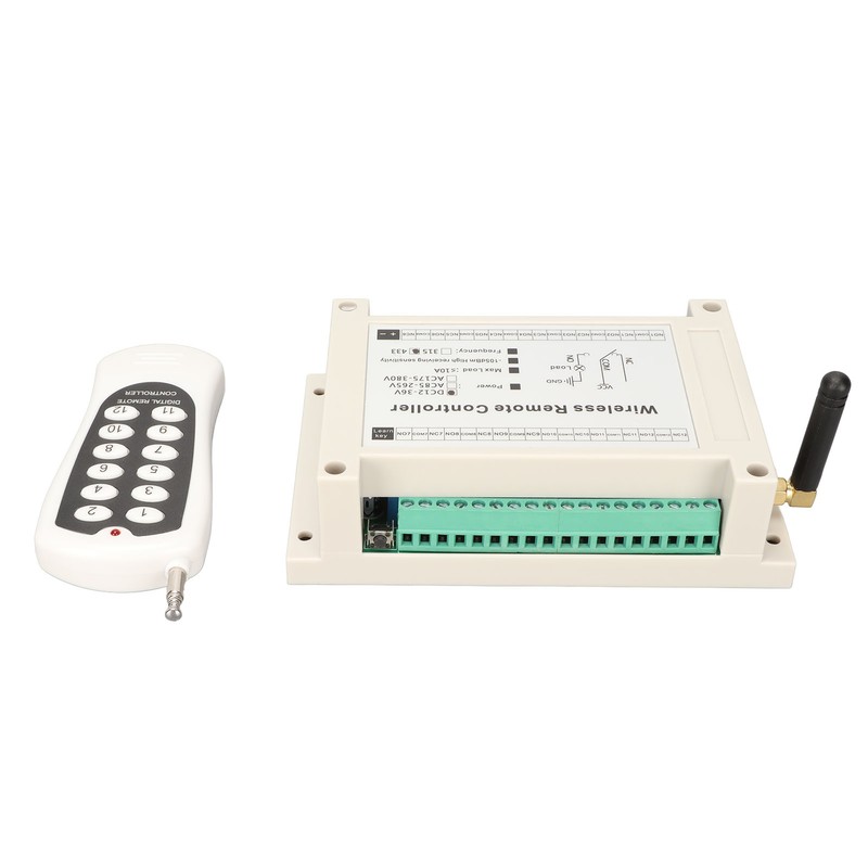 Wireless Remote Control System 12 Channel RF 10A Relay Receiver