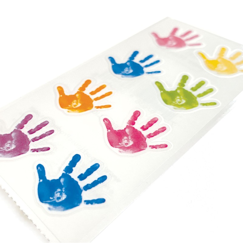 Playhouse Pack of Three Perforated Sticker Half-Sheets for Crafts, Trading