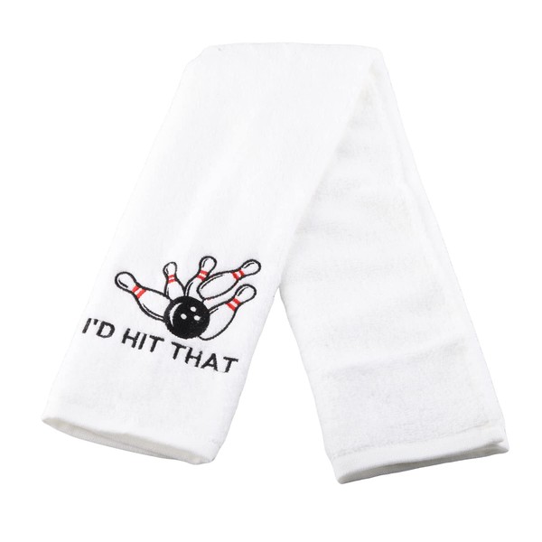 PWHAOO I'd Hit That Hand Towel Bowling Decor Bowling Lover
