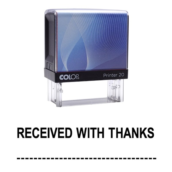 Received with Thanks Self Inking Rubber Stamp Custom Colop Office