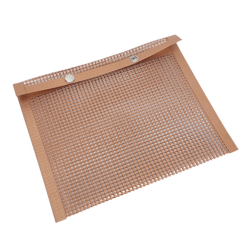 Grilling Pouches Fiberglass Mesh Non Stick High Temperature Resistant BBQ
