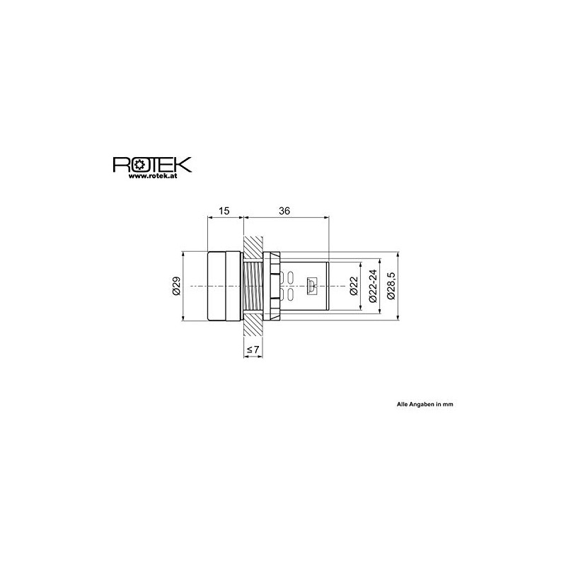 Rotek LED Control Cabinet Light – Light Colour: Yellow, for