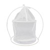 Cylindrical Iron Frame Hanging Cage Butterfly Habitat Cage Ornamental Outdoor