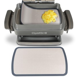 Dauerbackmatte Silikon Backmatte kompatibel mit Tefal Optigrill, Antihaftbeschichtung, Silikonmatte, Lebensmittelecht und Hitzebeständig, Zubehör (passend für die kleine Backschale)