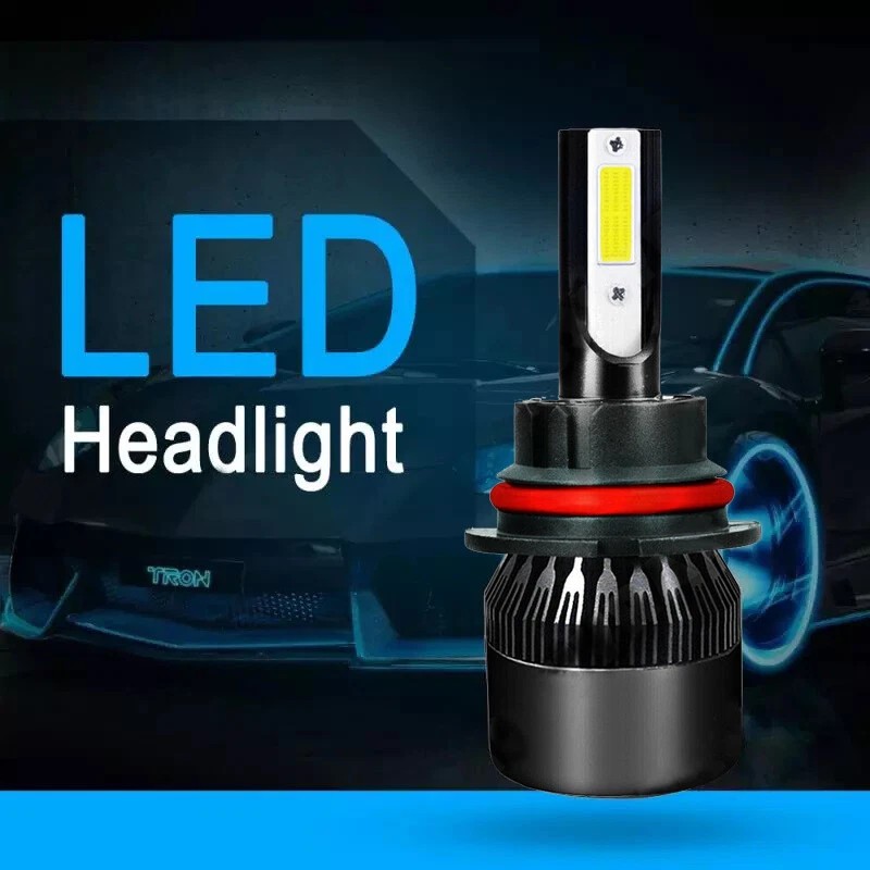 SHENKENUO 9007 LED Headlight Bulbs 8000K Ice blue for Ford