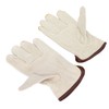 Garden Cowhide Gloves Puncture Proof Wearproof Full Finger Leather Gloves