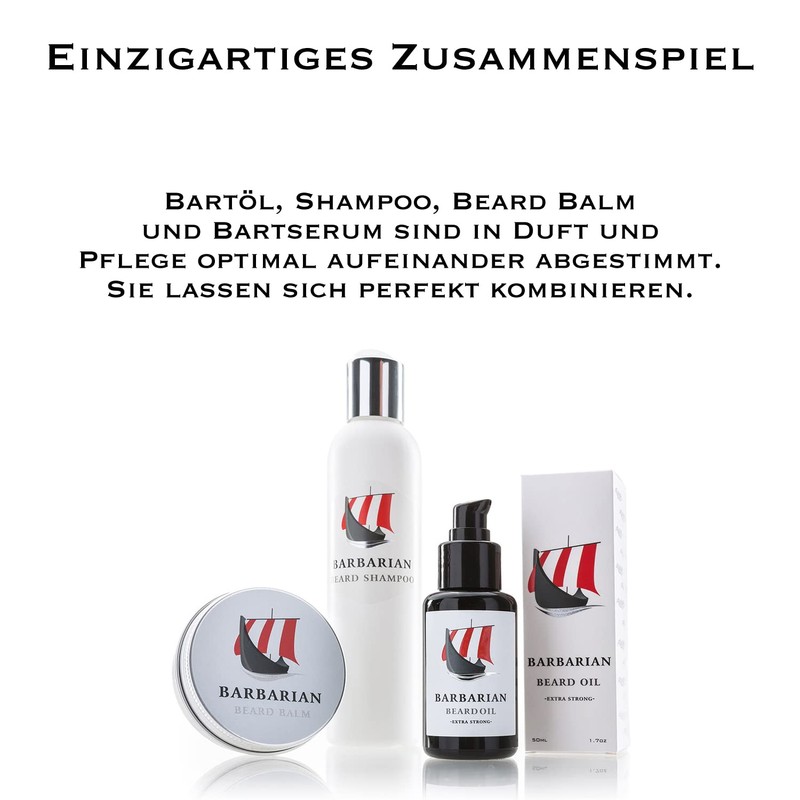 Bartöl Bartpflege Made in Germany - Mr. Burton´s Barbarian Beard