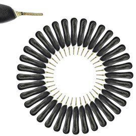 PRECISE CANADA 50 Pcs Black Color Plastic Handle, Scalpel Handle # 4