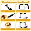 4Pcs Soccer Goals Set 2Pcs Soccer Nets 2x1.5ft 1Pcs Ball