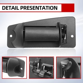 Dunviku Extended Cab Rear Door Handle Set Left Driver Right Passenger Side Compatible with 1999-2007 Chevy Silverado 1500 2500 3500 GMC Sierra Replaces OE# 15758171 15758172