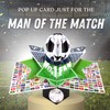 Football Fan Pop Up Greeting Card with World Cup Flags