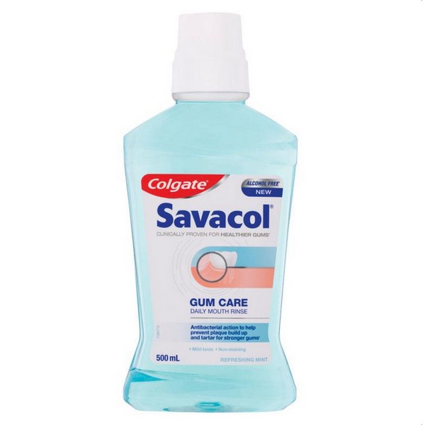 Colgate Mouthwash Savacol Gum Care Daily 500mL