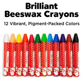 Faber-Castell Faber Castell 12 Count Beeswax Crayons in Storage Case Non Toxic Vibrant Colors