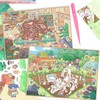 2 Sets DIY 3D Large Dinosaur Archaeological Scene Stickers with