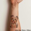 'Happy Yorkshire Terrier' Temporary Tattoo - Water Resistant, Skin-Safe, Non-Toxic