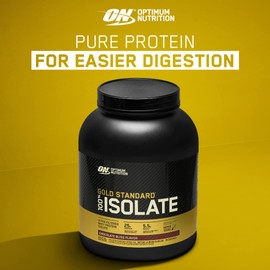 OPTIMUM NUTRITION Gold Standard 100% Isolate Protein Powder, Vanilla Flavour, 720g - [2024/2025 plastic neck band packaging may vary]