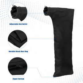 FACULX Black Table Saw Dust Collector Bag for 10" Tablesaws, Belt Sander with 2.5" Dust Port (1Pack)