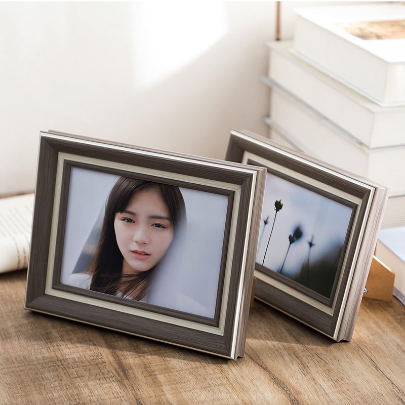 marysgift 4x6 Picture Frames Wooden Frame with Mount Poster Frame