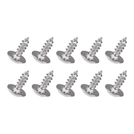 QUARKZMAN 2 x 6 mm Self-Tapping Screws x 50 Pieces 304 Stainless Steel Phillips Screw Fasteners Bolts Flat Head for Construction and Repair, [Silver]